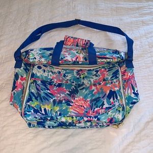Lilly Pulitzer Picnic Cooler with plates&glasses